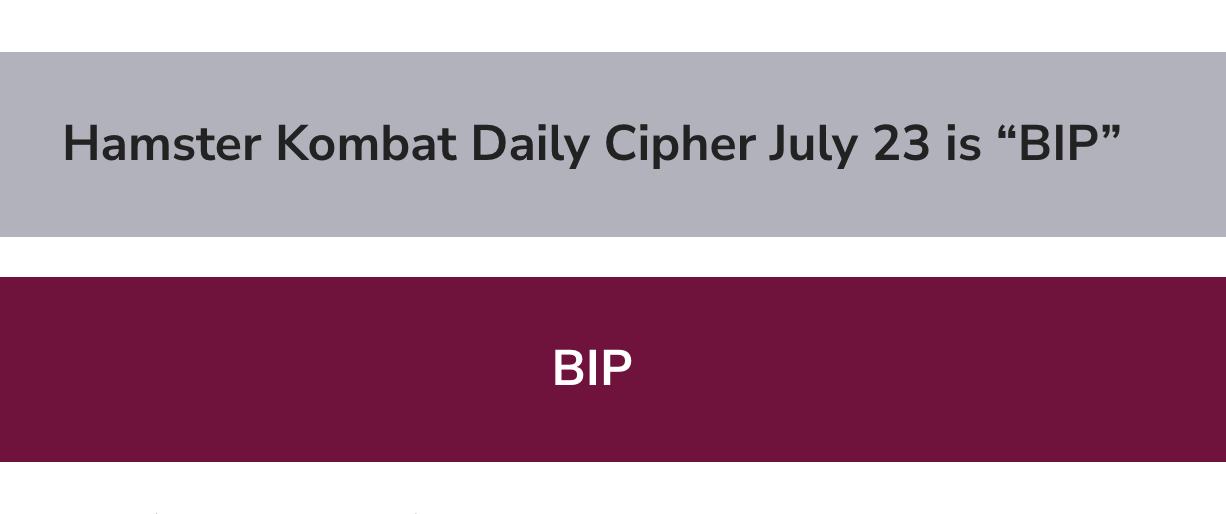 Hamster Kombat Daily Cipher - Your Guide to July 23's Puzzle